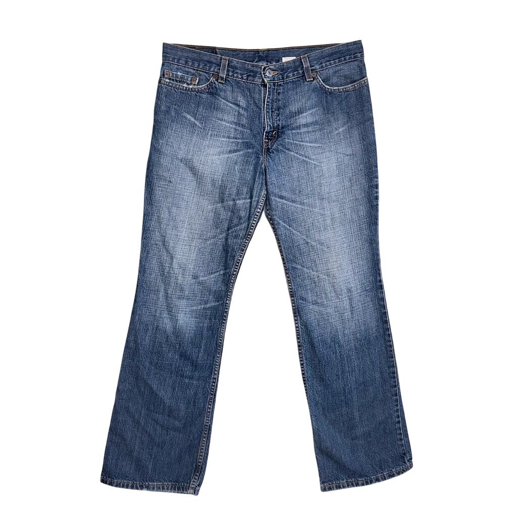 Vintage Levis 518 Jeans 13 Women Super Low Boot Cut Whiskering Fade Made in USA